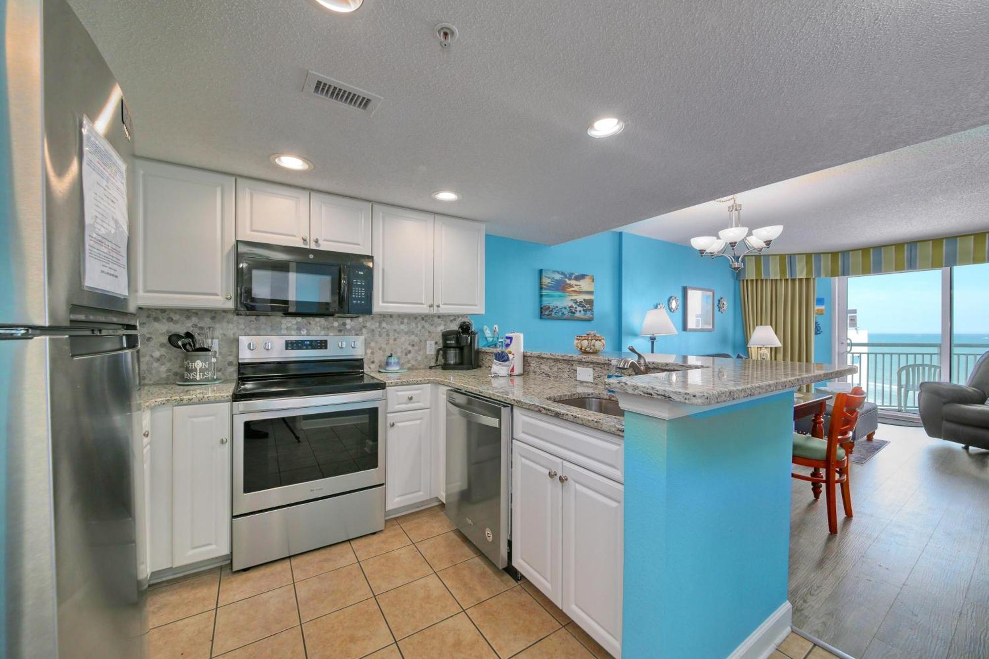 マートルビーチ 2501 S Ocean Blvd, 0929 - Ocean View Sleeps 8ヴィラ エクステリア 写真