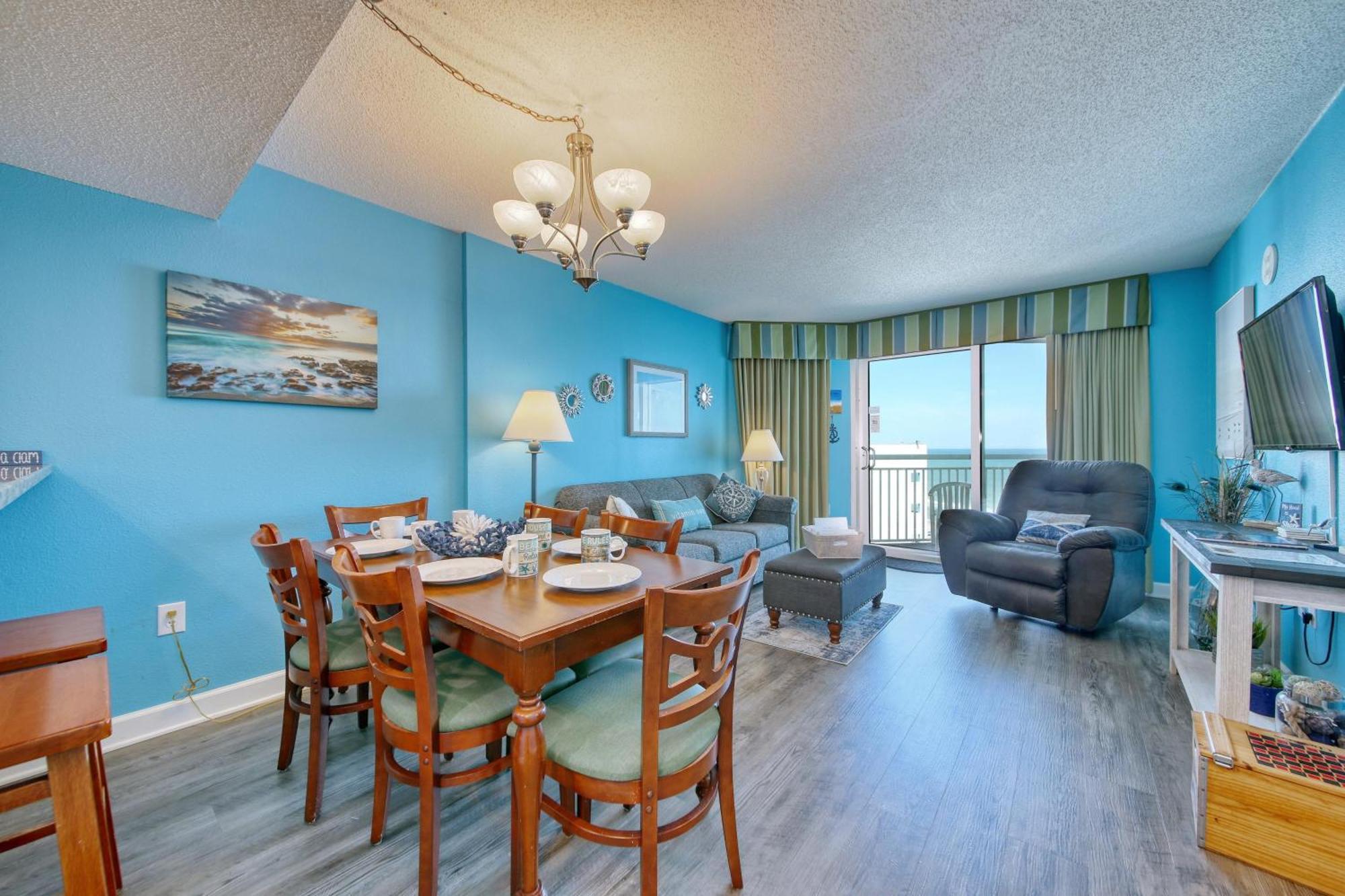 マートルビーチ 2501 S Ocean Blvd, 0929 - Ocean View Sleeps 8ヴィラ エクステリア 写真